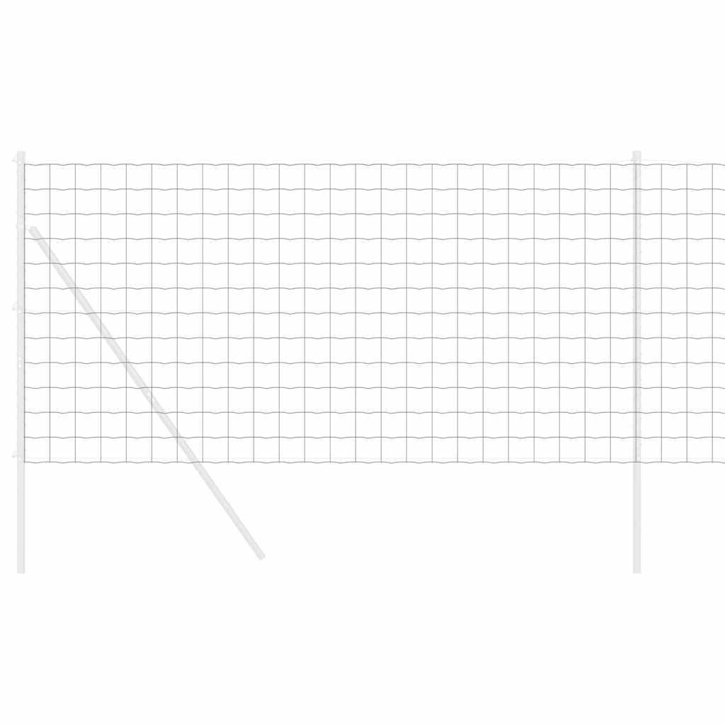 vidaXL Ogrodzenie heksagonalne Srebrny 1,2 x 10 m Stal galwanizowana
