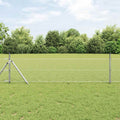 vidaXL Ogrodzenie heksagonalne Srebrny 0,4 x 25 m Stal galwanizowana