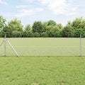 vidaXL Ogrodzenie heksagonalne Srebrny 0,6 x 25 m Stal galwanizowana