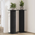vidaXL Stojak na rośliny 2 pcs Czarny Dąb 30 x 30 x 95 cm