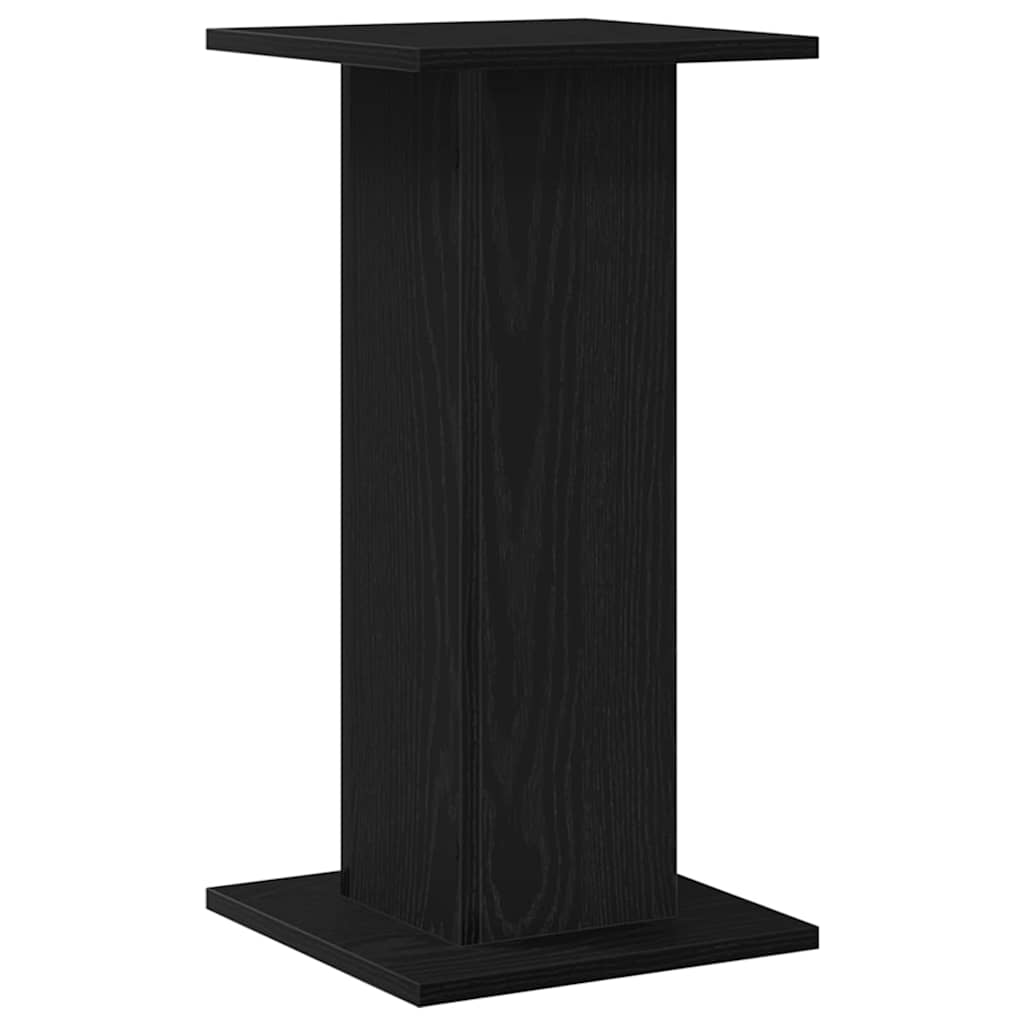 vidaXL Stojak na rośliny 2 pcs Czarny Dąb 30 x 30 x 60 cm