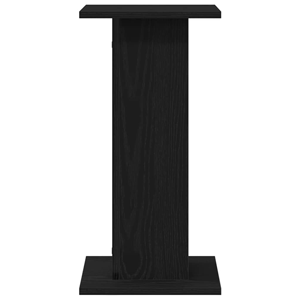 vidaXL Stojak na rośliny 2 pcs Czarny Dąb 30 x 30 x 60 cm