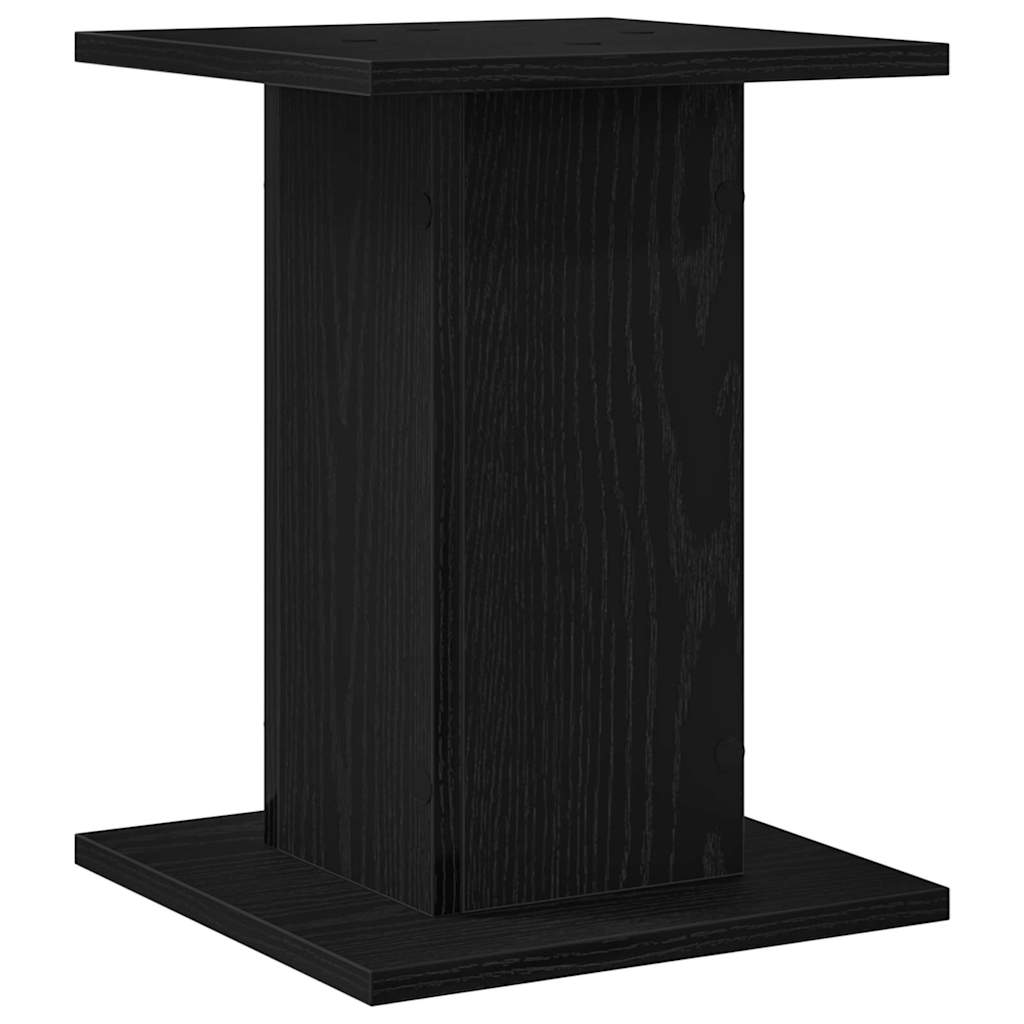 vidaXL Stojak na rośliny 2 pcs Czarny Dąb 30 x 30 x 40 cm