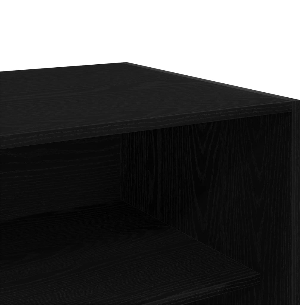 vidaXL Garderoba Czarny Dąb 100 x 50 x 200 cm Materiał drewnopochodny