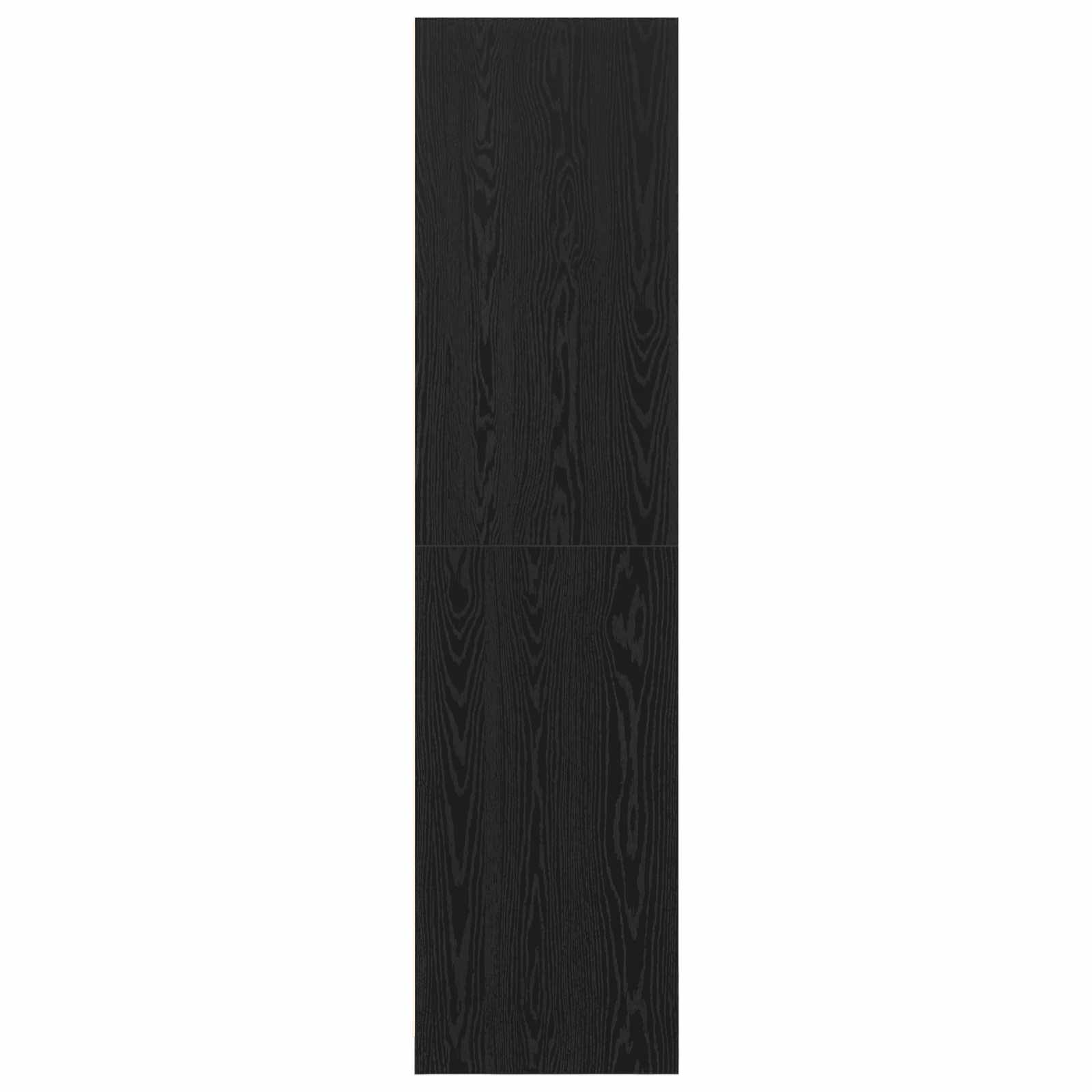 vidaXL Garderoba Czarny Dąb 100 x 50 x 200 cm Materiał drewnopochodny