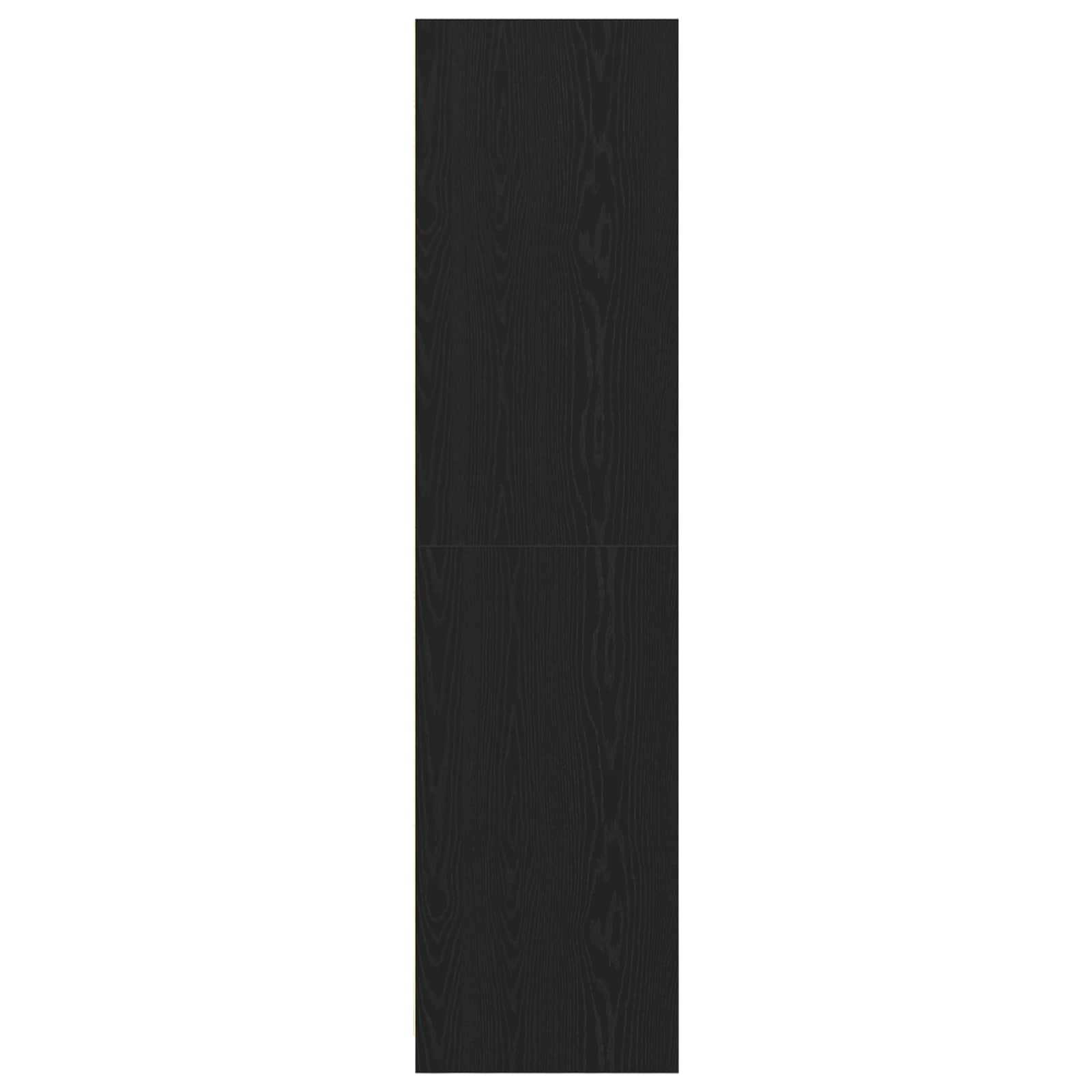 vidaXL Garderoba Czarny Dąb 30 x 50 x 200 cm Materiał drewnopochodny