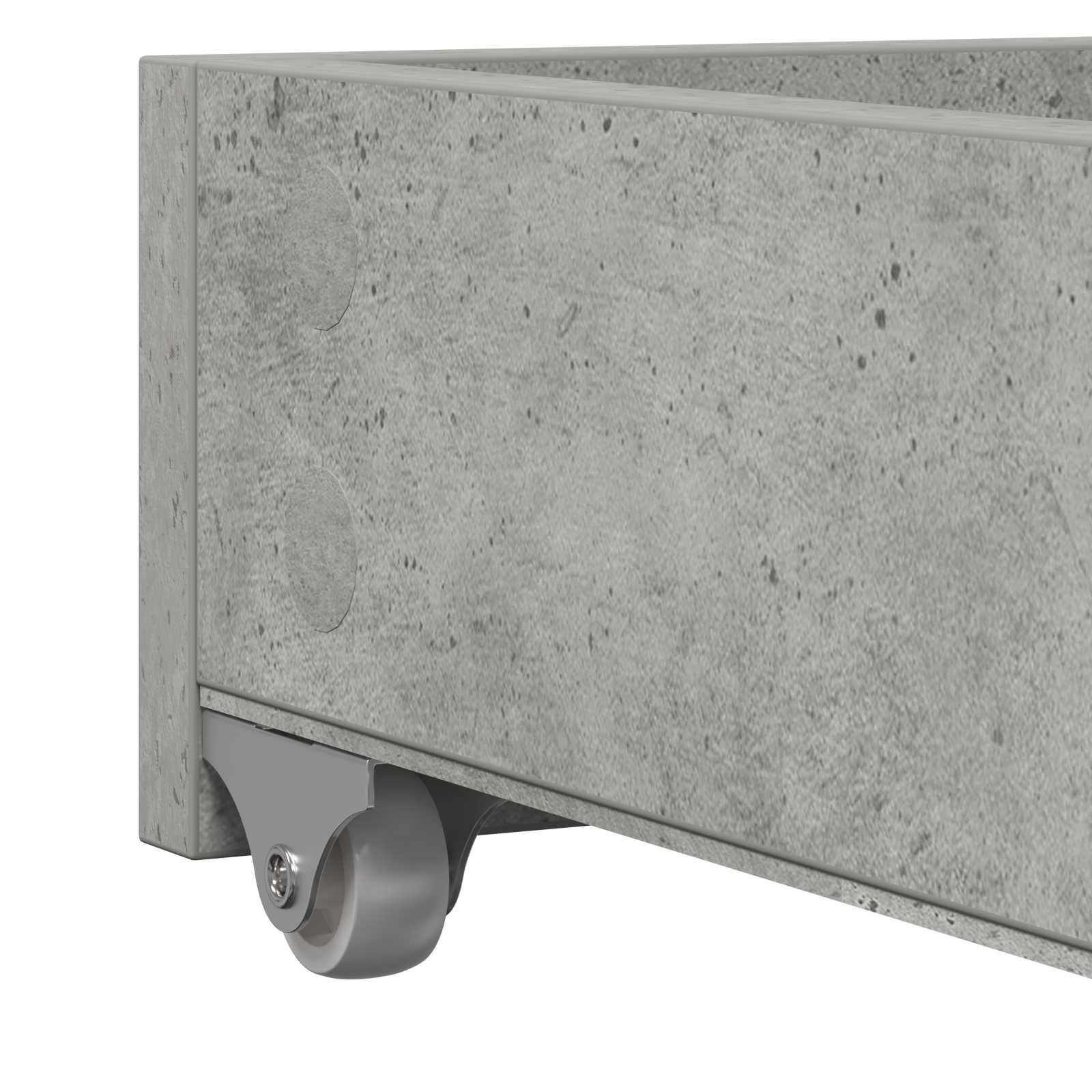 vidaXL Łóżko dzienne Szary 90 x 200 cm Materiał drewnopochodny