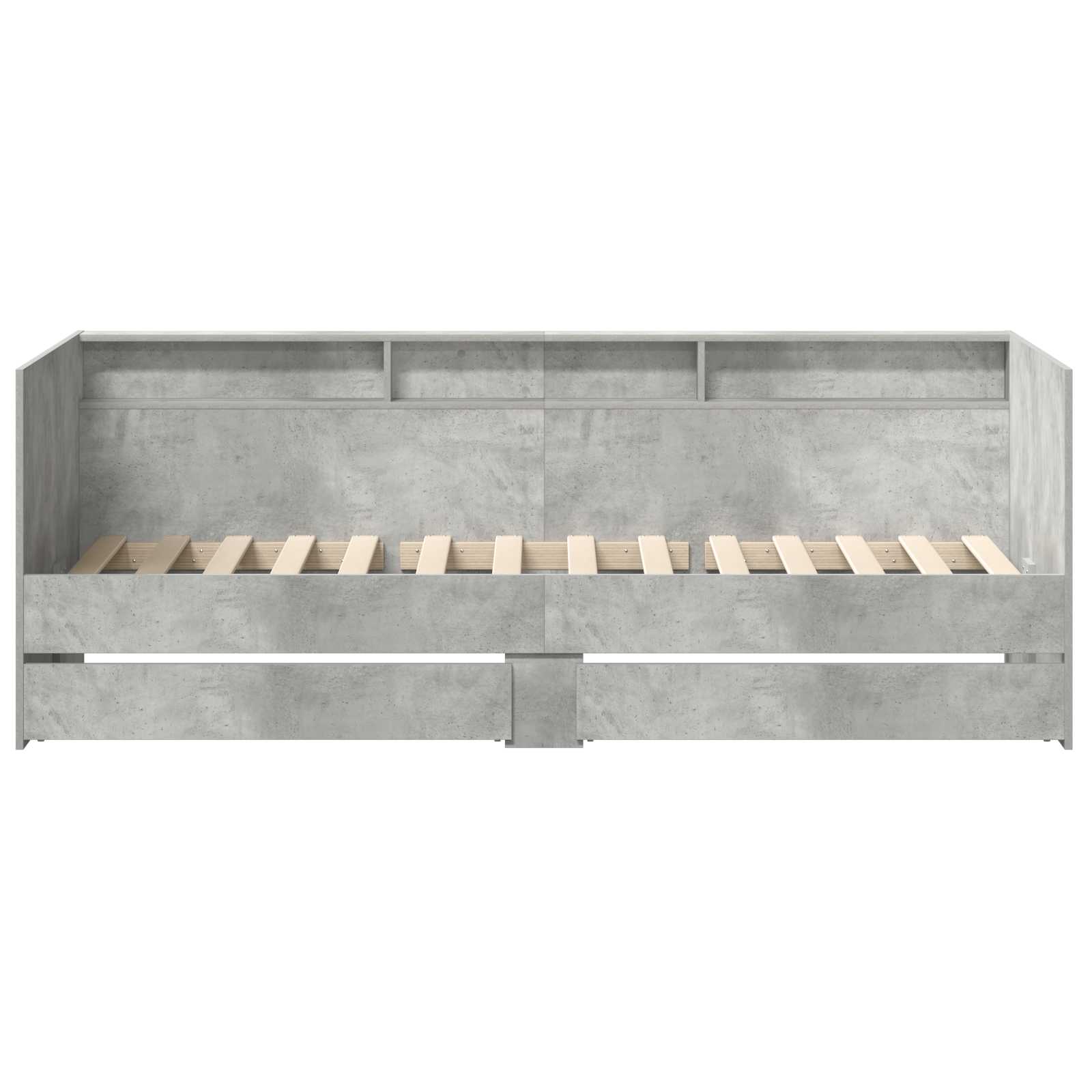 vidaXL Łóżko dzienne Szary 90 x 200 cm Materiał drewnopochodny