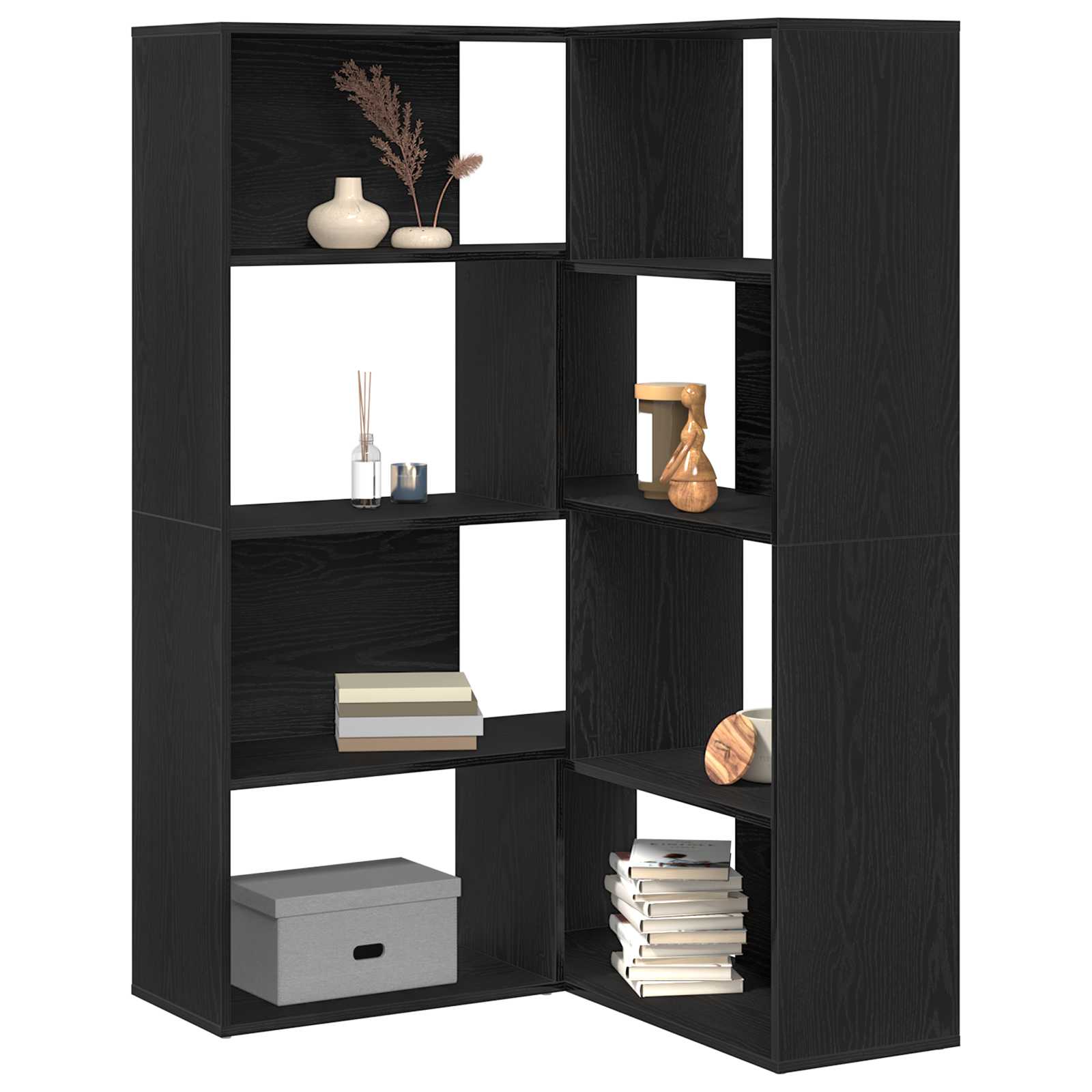vidaXL Garderoba 2 pcs Czarny Dąb 85 x 85 x 140 cm