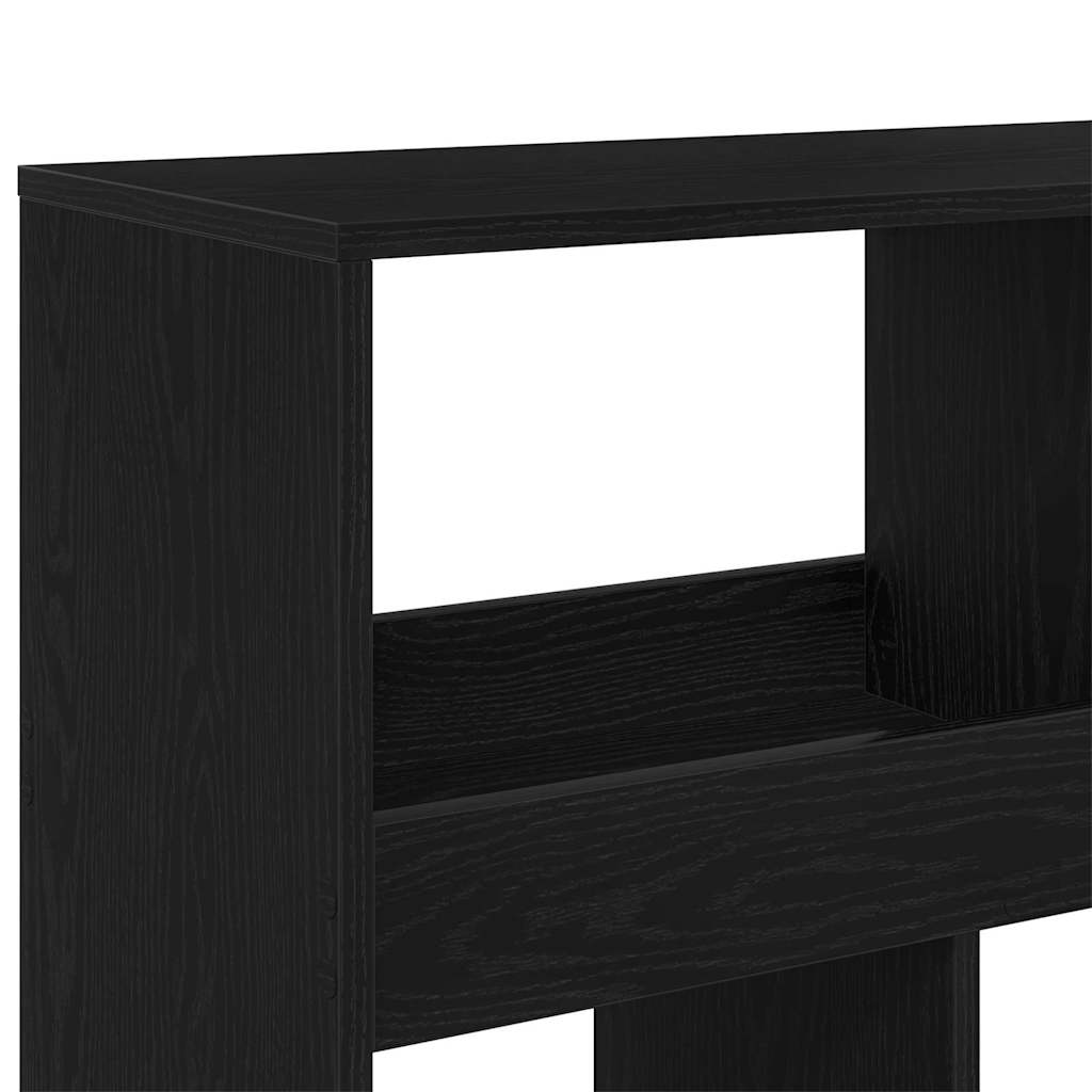 vidaXL Szafka na książki 2 pcs Czarny Dąb 100 x 33 x 187,5 cm
