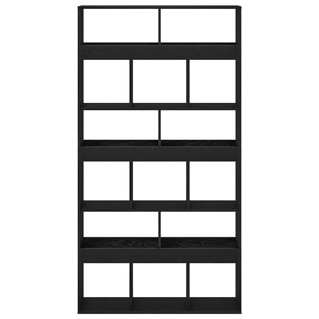 vidaXL Szafka na książki 2 pcs Czarny Dąb 100 x 33 x 93.75 cm