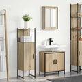 vidaXL Zestaw mebli łazienkowych 3 pcs Brązowy Materiał drewnopochodny