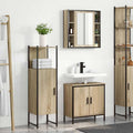 vidaXL Zestaw mebli łazienkowych 3 pcs Brązowy Materiał drewnopochodny