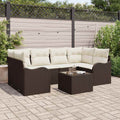 vidaXL Zestaw Sof na Ogród Brązowy 55 x 55 x 37 cm polirattan