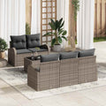 vidaXL Zestaw Sof na Ogród Szary 55 x 55 x 37 cm polirattan