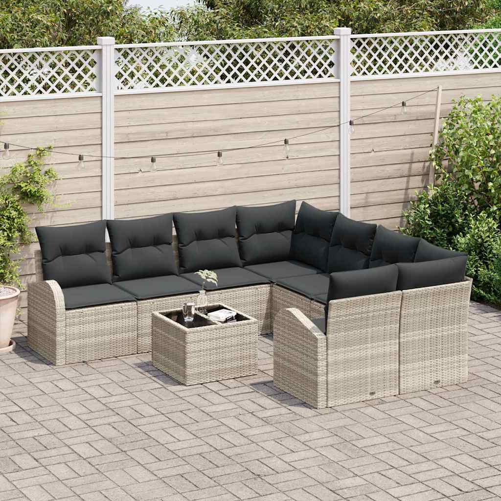 vidaXL Zestaw Sof na Ogród 55 x 55 x 37 cm polirattan
