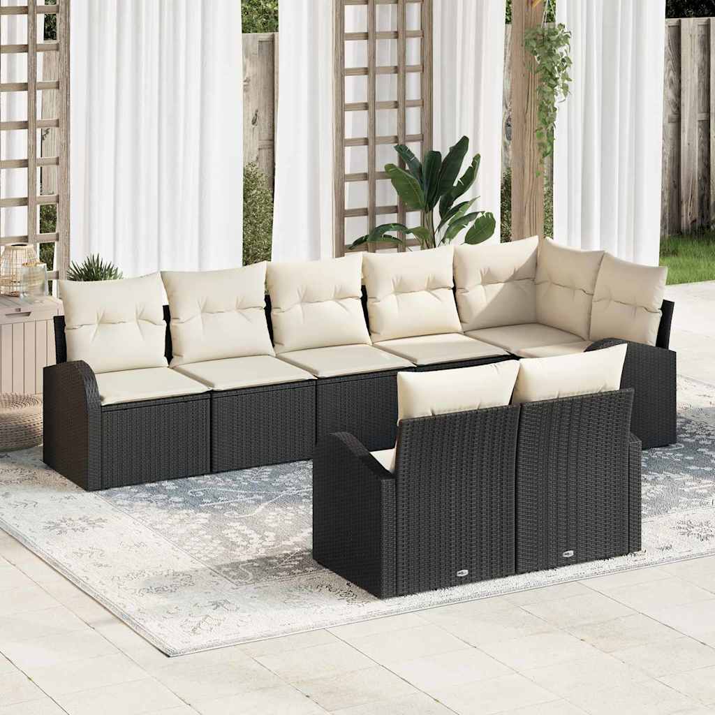 vidaXL Zestaw Sof na Ogród 8 pcs polirattan