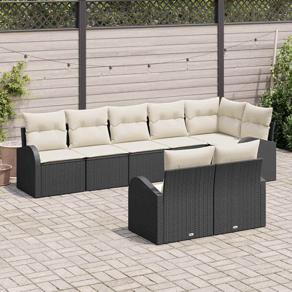 vidaXL Zestaw Sof na Ogród 8 pcs polirattan