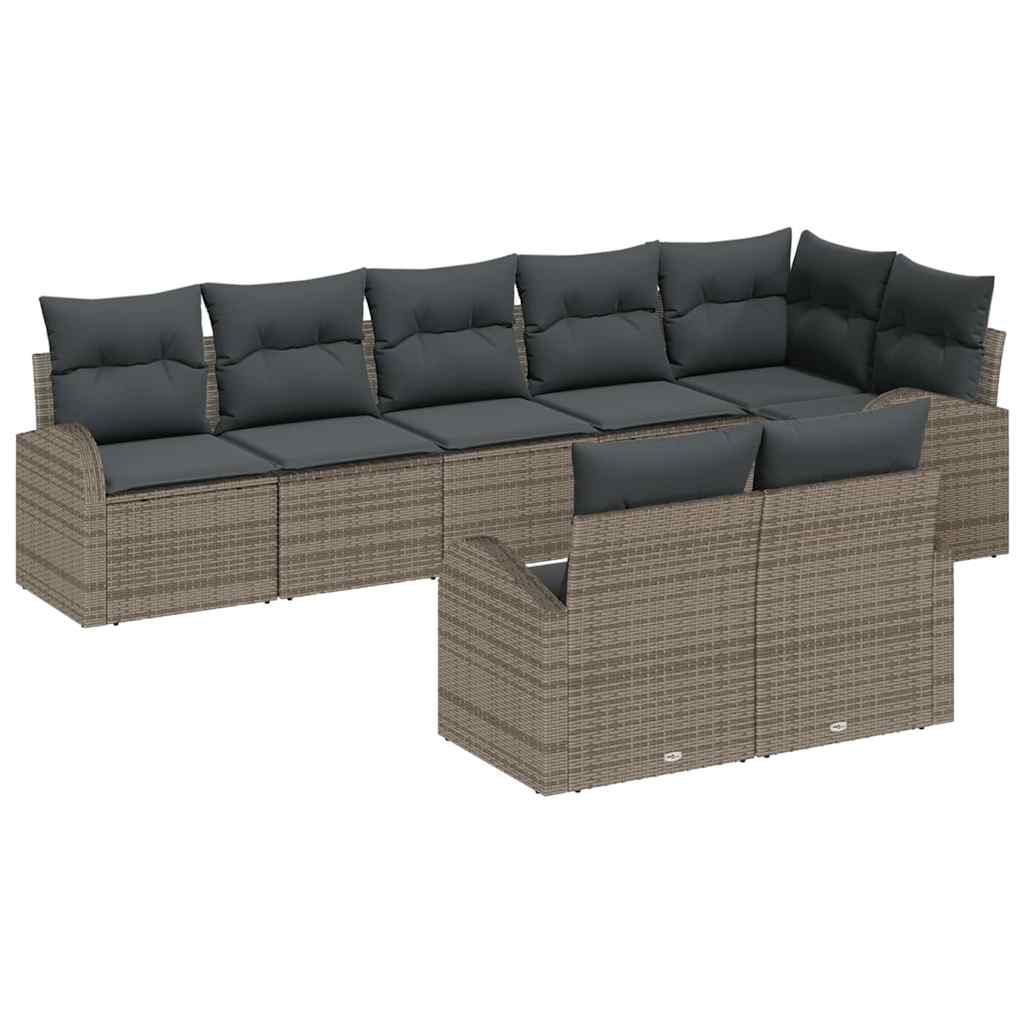vidaXL Zestaw Sof na Ogród 8 pcs polirattan