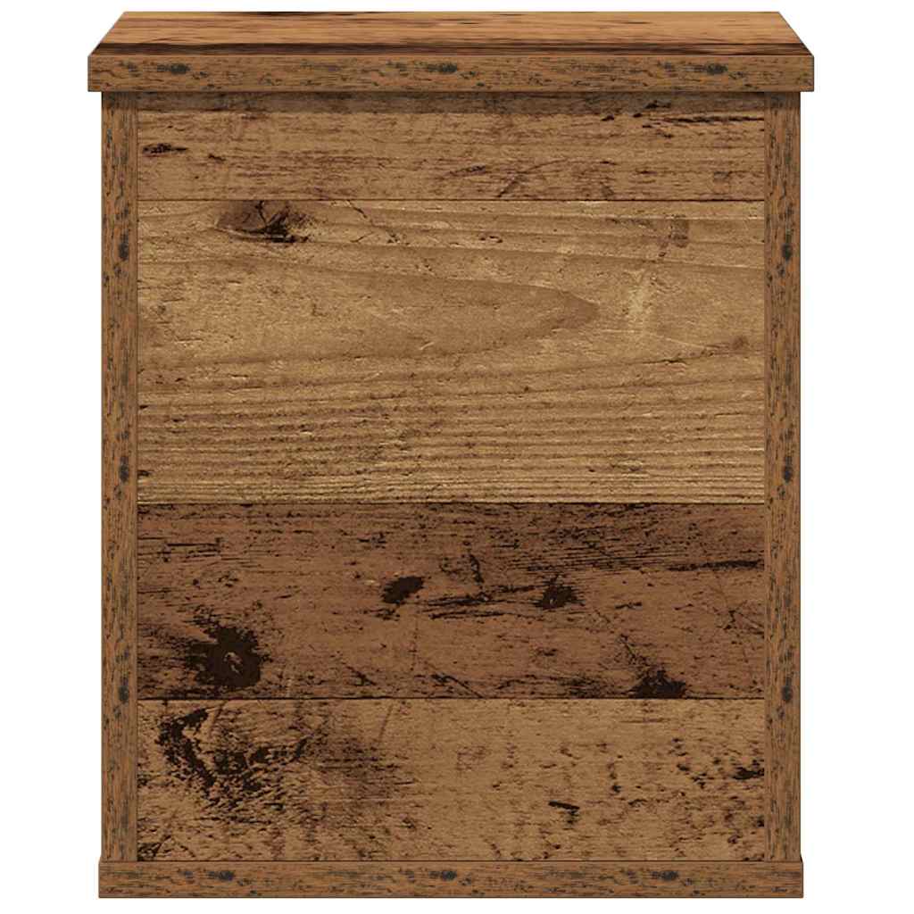 vidaXL Skrzynia do przechowywania Stare drewno 30 x 35 x 35 cm