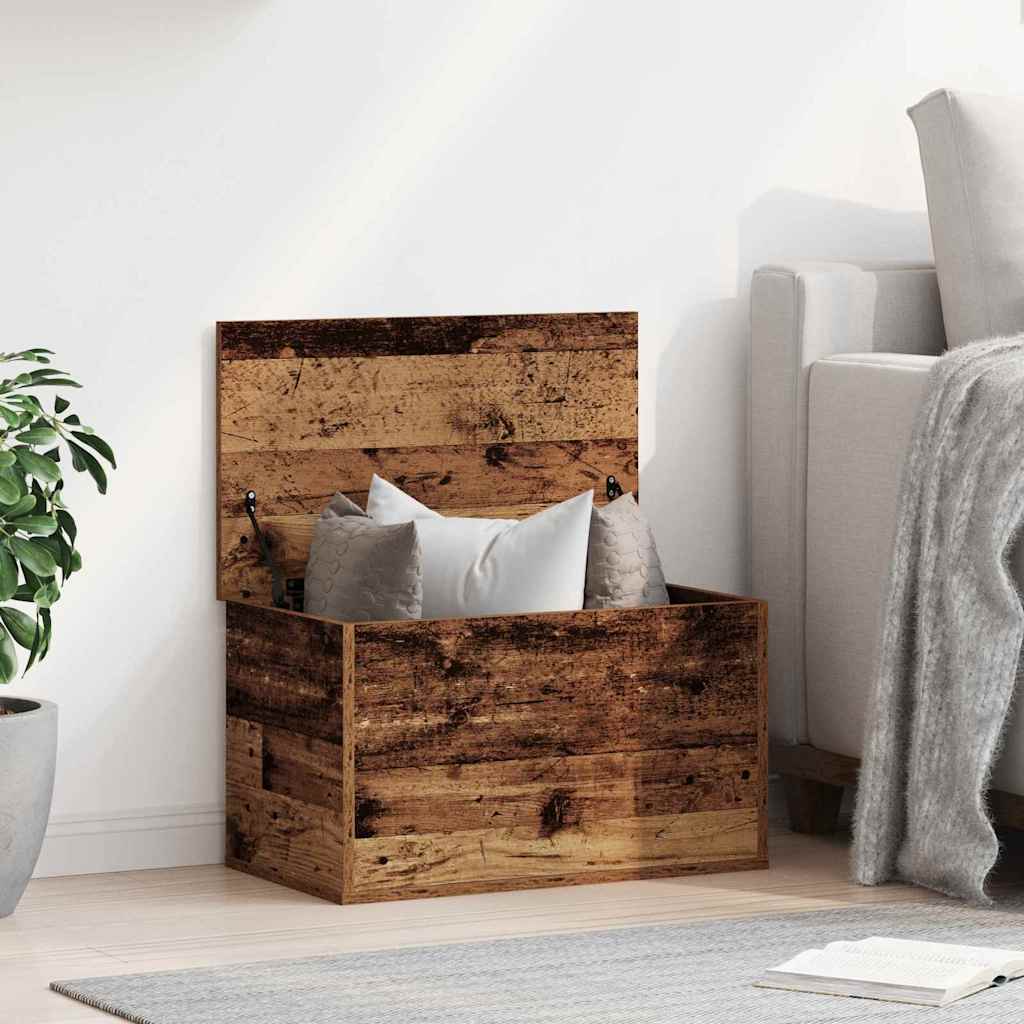 vidaXL Skrzynia do przechowywania Stare drewno 60 x 35 x 35 cm