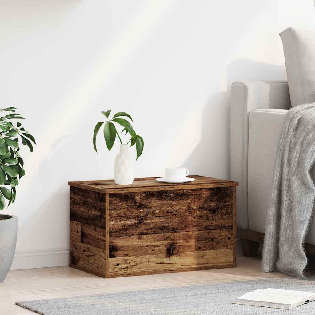 vidaXL Skrzynia do przechowywania Stare drewno 60 x 35 x 35 cm