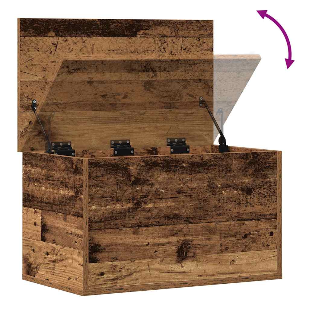 vidaXL Skrzynia do przechowywania Stare drewno 60 x 35 x 35 cm