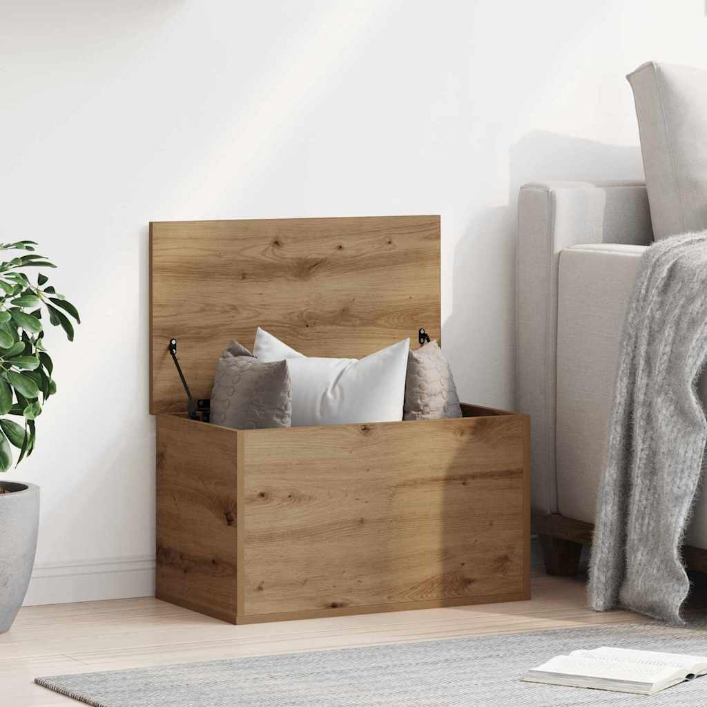 vidaXL Skrzynia do przechowywania Dąb rzemieślniczy 60 x 35 x 35 cm