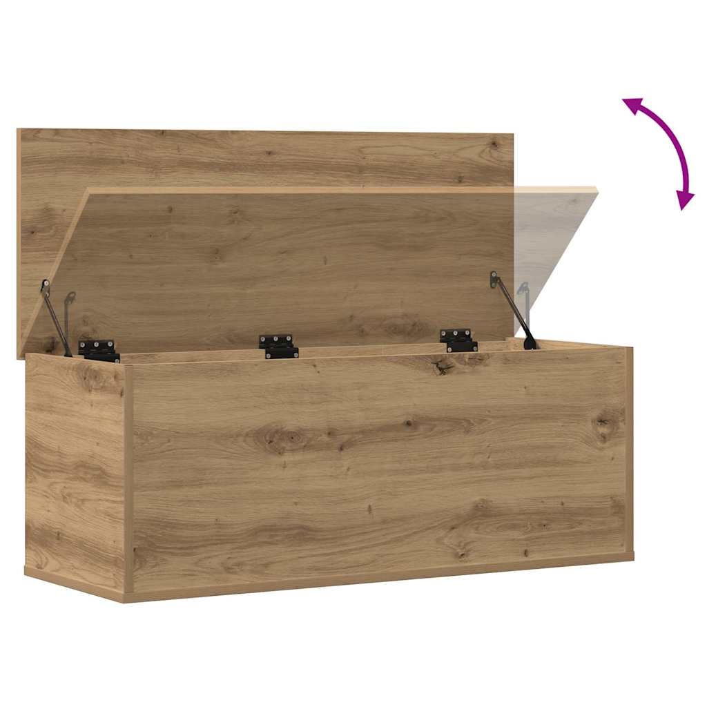 vidaXL Skrzynia do przechowywania Dąb rzemieślniczy 90 x 35 x 35 cm