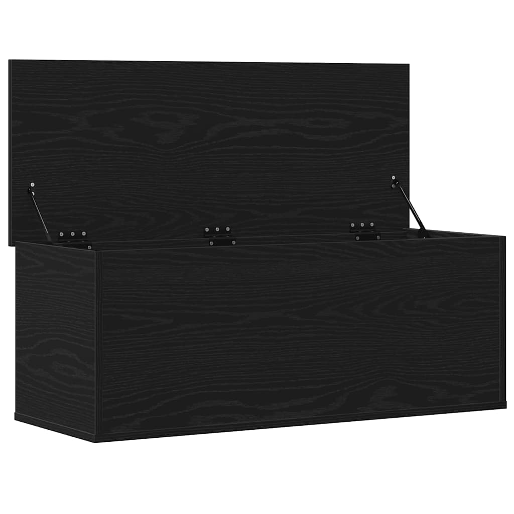 vidaXL Skrzynia do przechowywania Czarny Dąb 90 x 35 x 35 cm