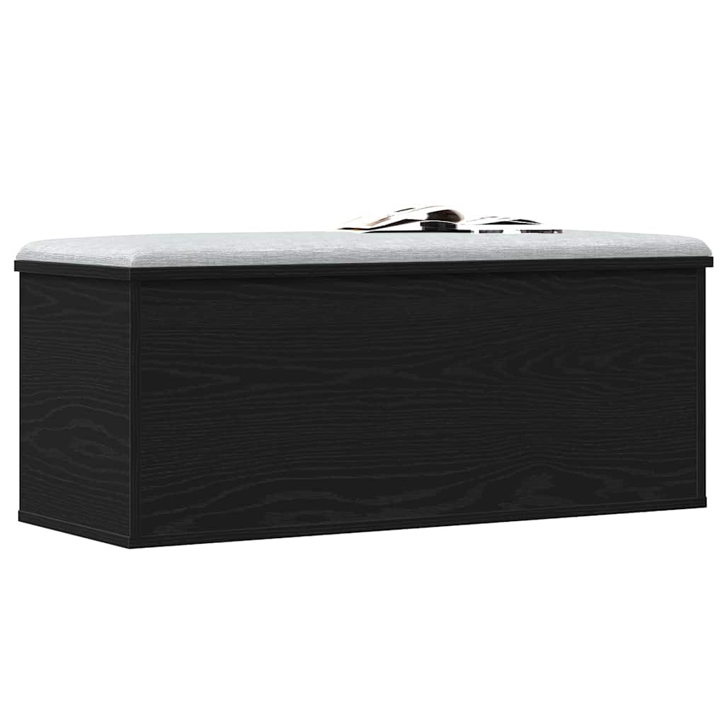 vidaXL Skrzynia do przechowywania Czarny Dąb 90 x 35 x 35 cm