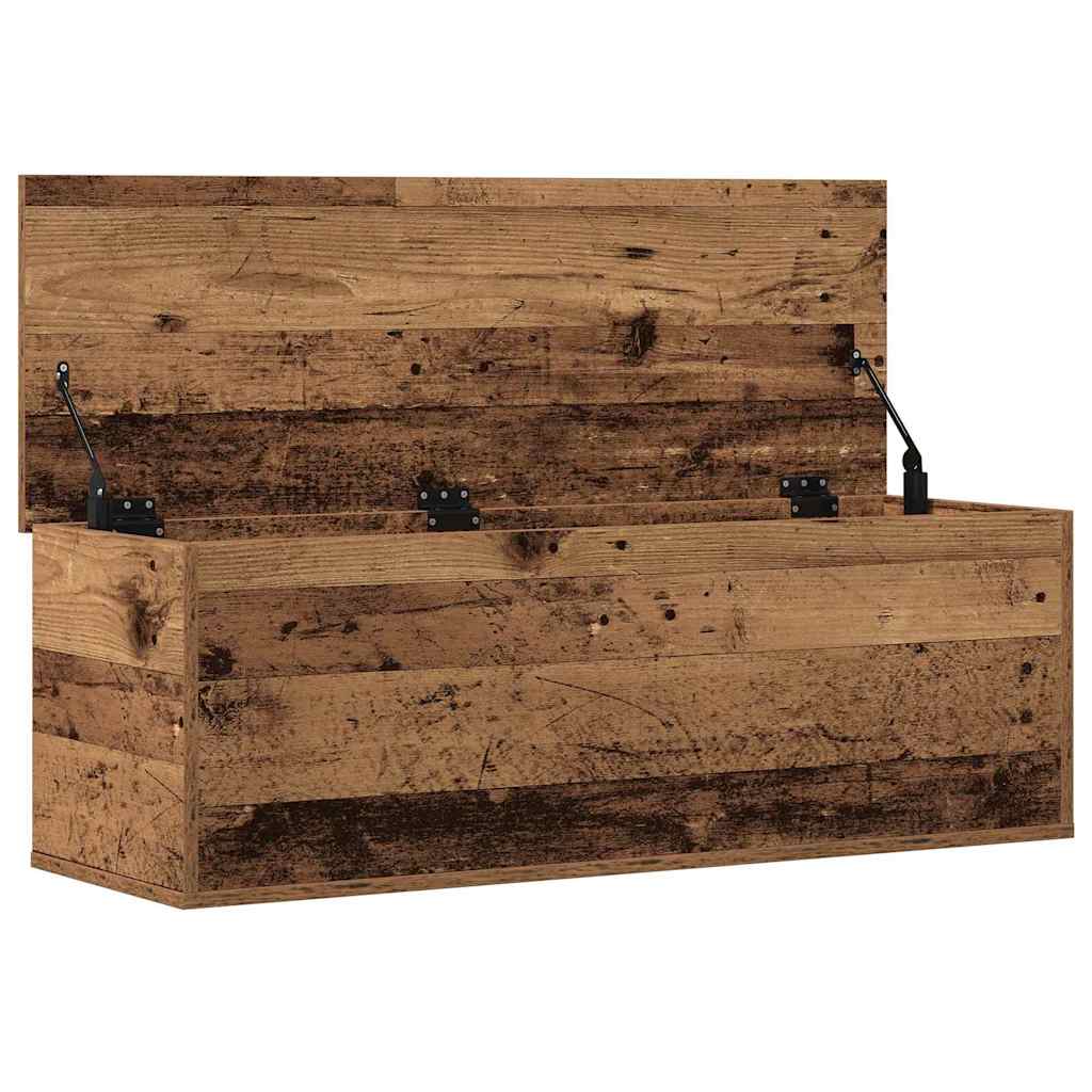 vidaXL Skrzynia do przechowywania Stare drewno 102 x 35 x 35 cm