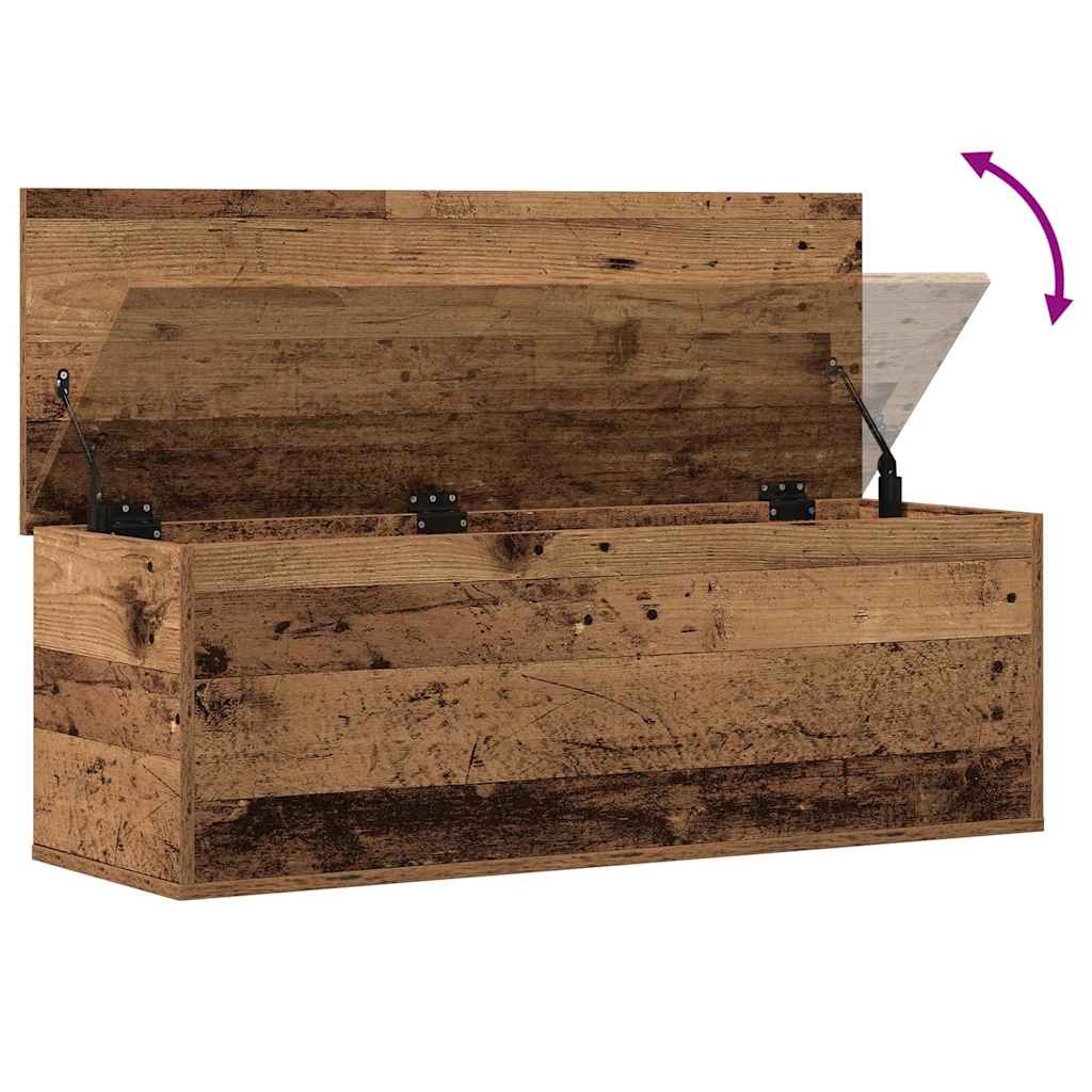 vidaXL Skrzynia do przechowywania Stare drewno 102 x 35 x 35 cm