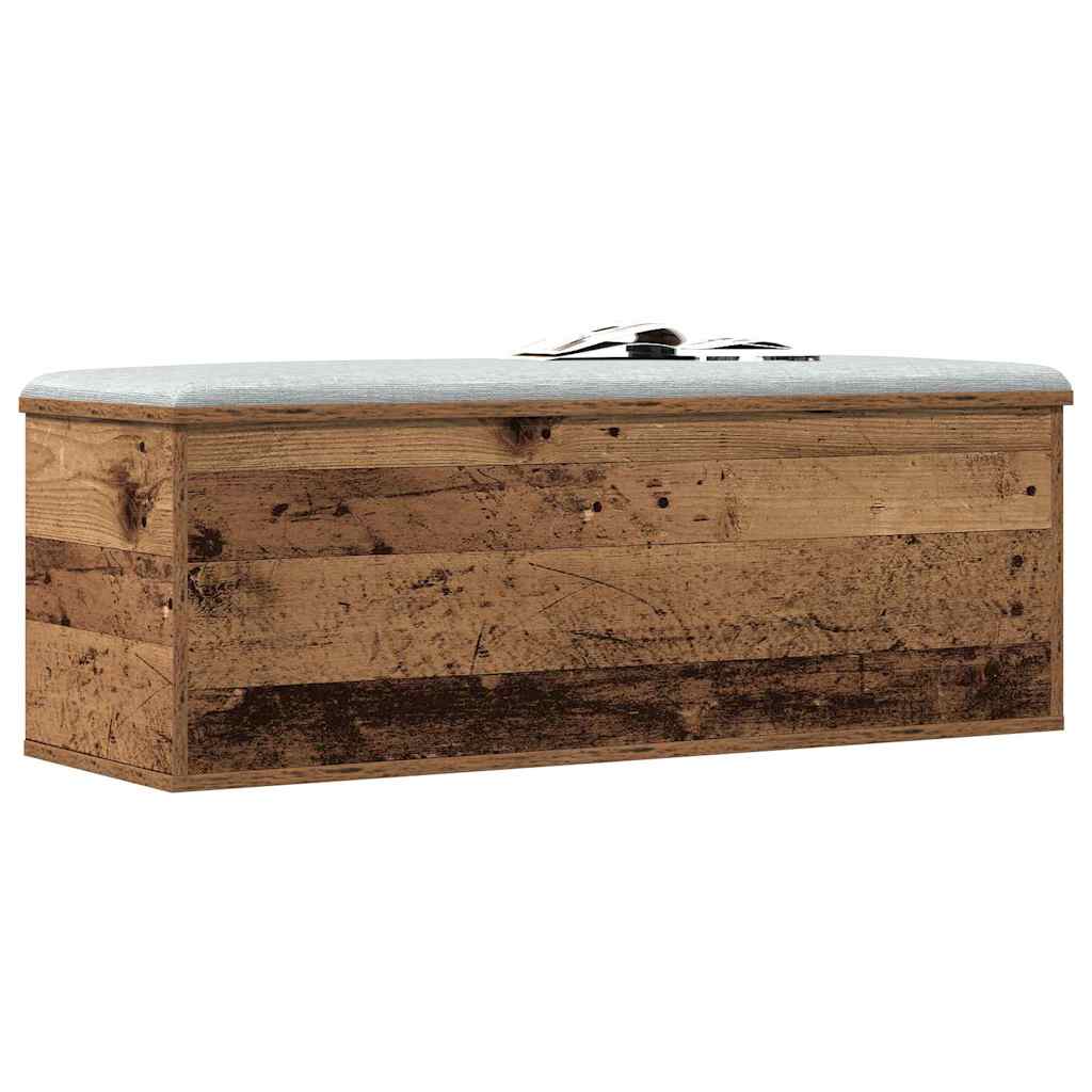 vidaXL Skrzynia do przechowywania Stare drewno 102 x 35 x 35 cm