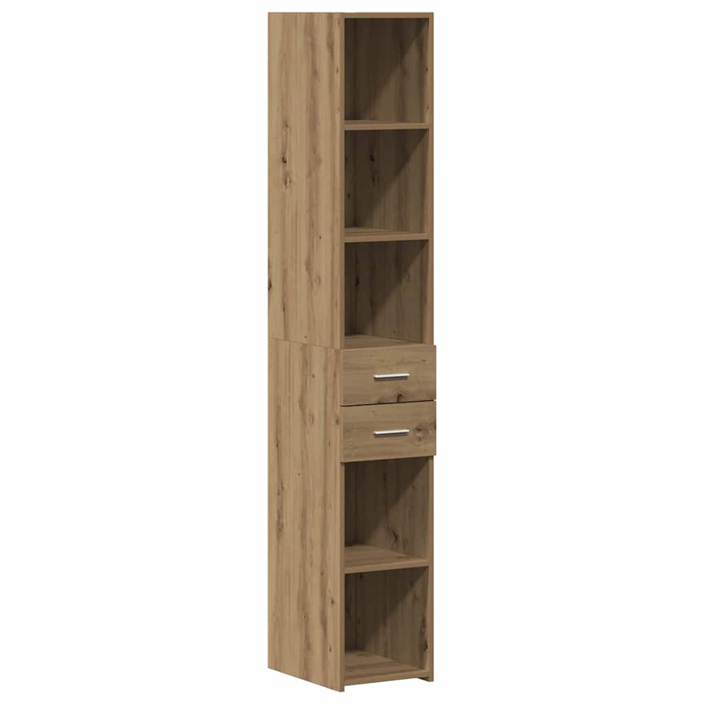 vidaXL Półka na książki Dąb rzemieślniczy 30 x 42.4 x 185.2 cm