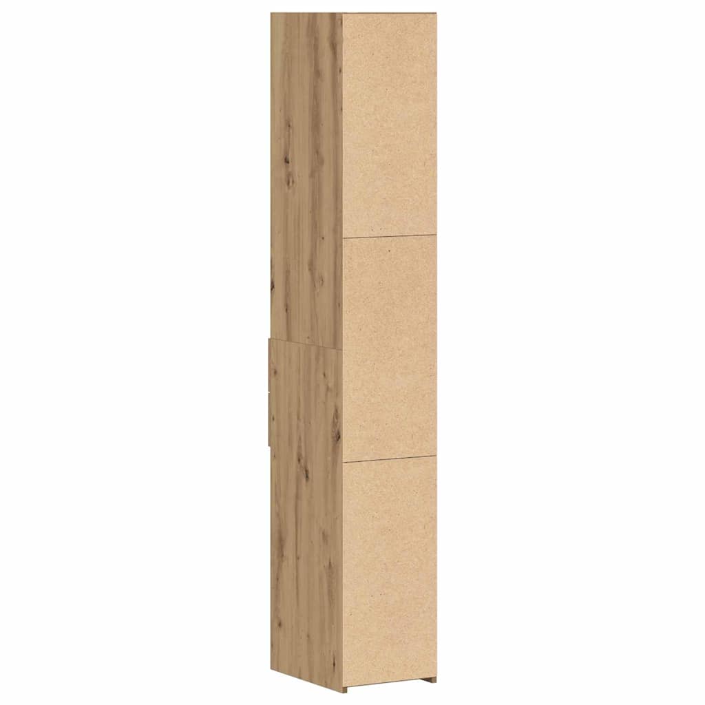 vidaXL Półka na książki Dąb rzemieślniczy 30 x 42.4 x 185.2 cm