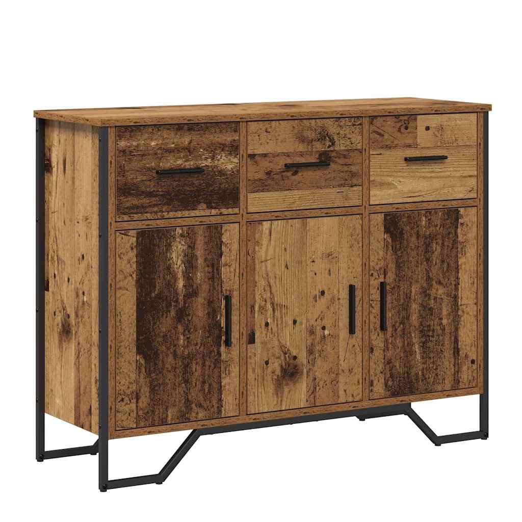 vidaXL Bufet z szufladą Stare drewno 97 x 32,5 x 74,5 cm