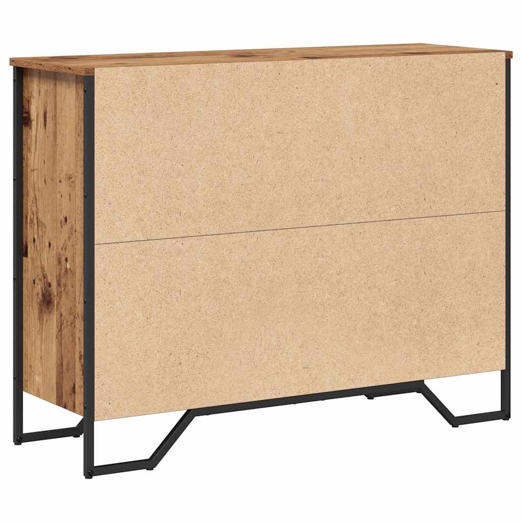 vidaXL Bufet z szufladą Stare drewno 97 x 32,5 x 74,5 cm