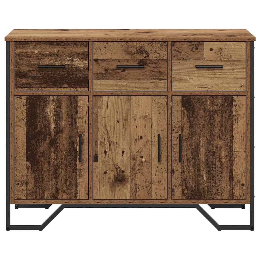 vidaXL Bufet z szufladą Stare drewno 97 x 32,5 x 74,5 cm
