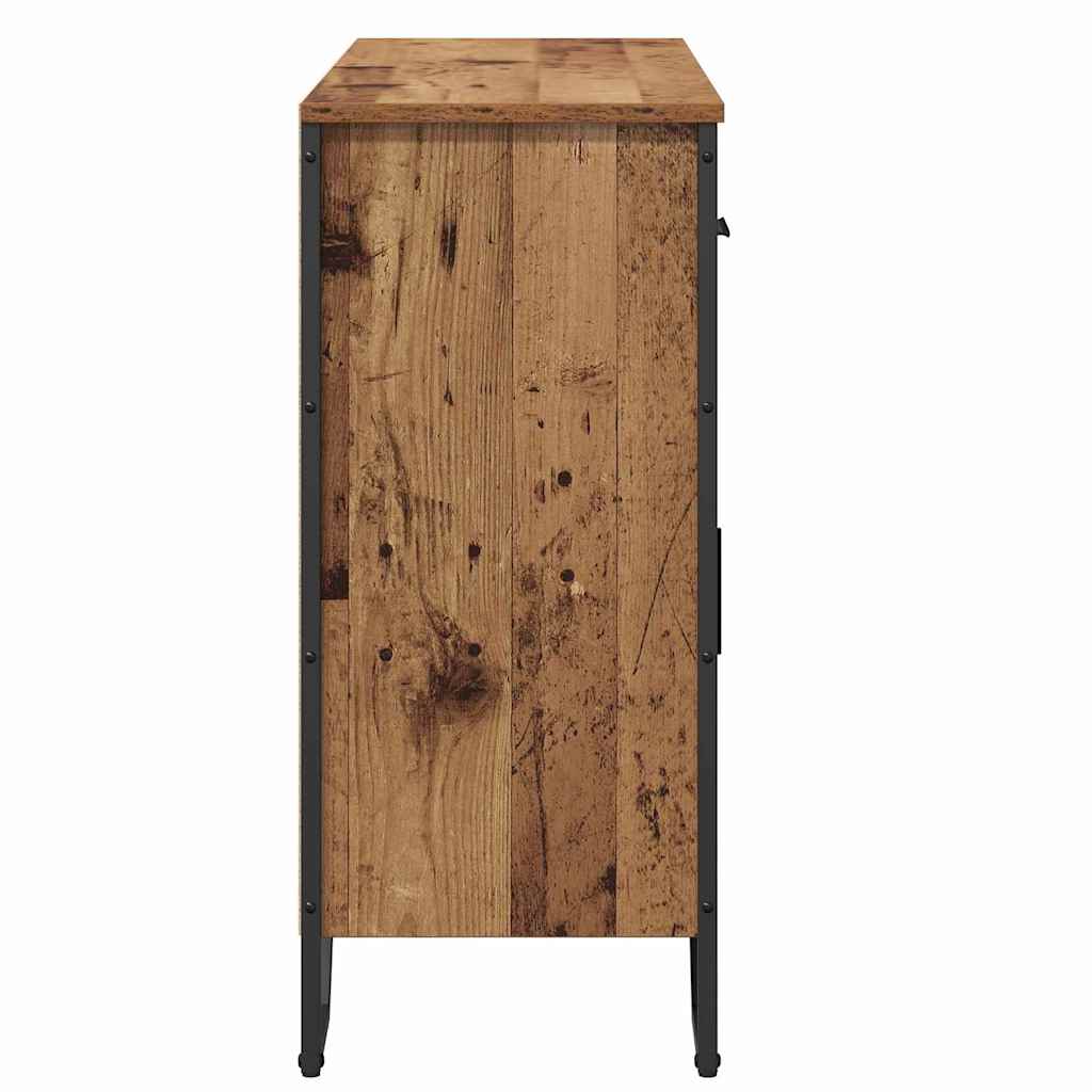 vidaXL Bufet z szufladą Stare drewno 97 x 32,5 x 74,5 cm