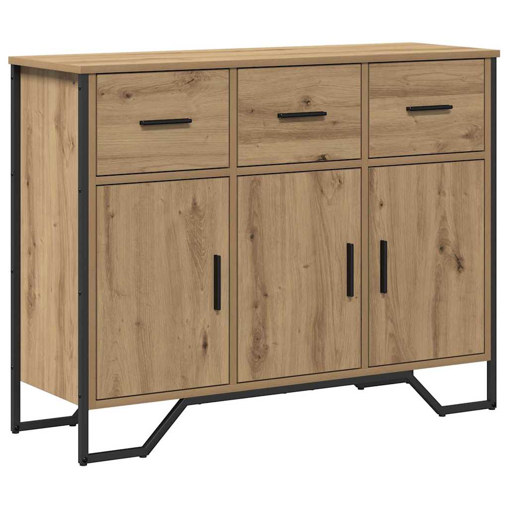 vidaXL Bufet z szufladą Dąb rzemieślniczy 97 x 32,5 x 74,5 cm