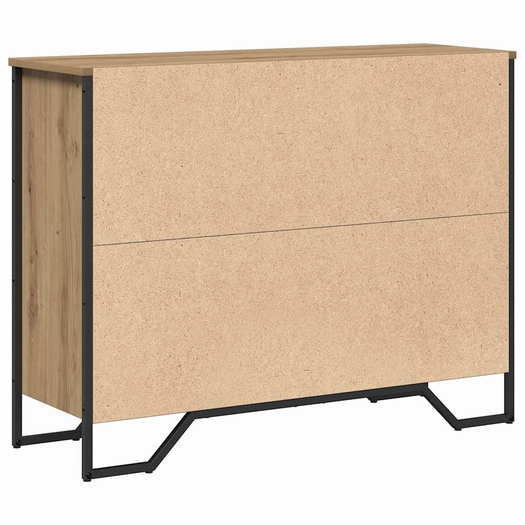 vidaXL Bufet z szufladą Dąb rzemieślniczy 97 x 32,5 x 74,5 cm