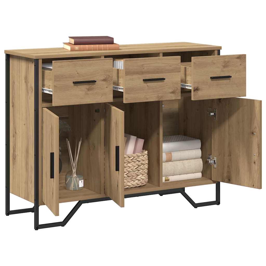 vidaXL Bufet z szufladą Dąb rzemieślniczy 97 x 32,5 x 74,5 cm