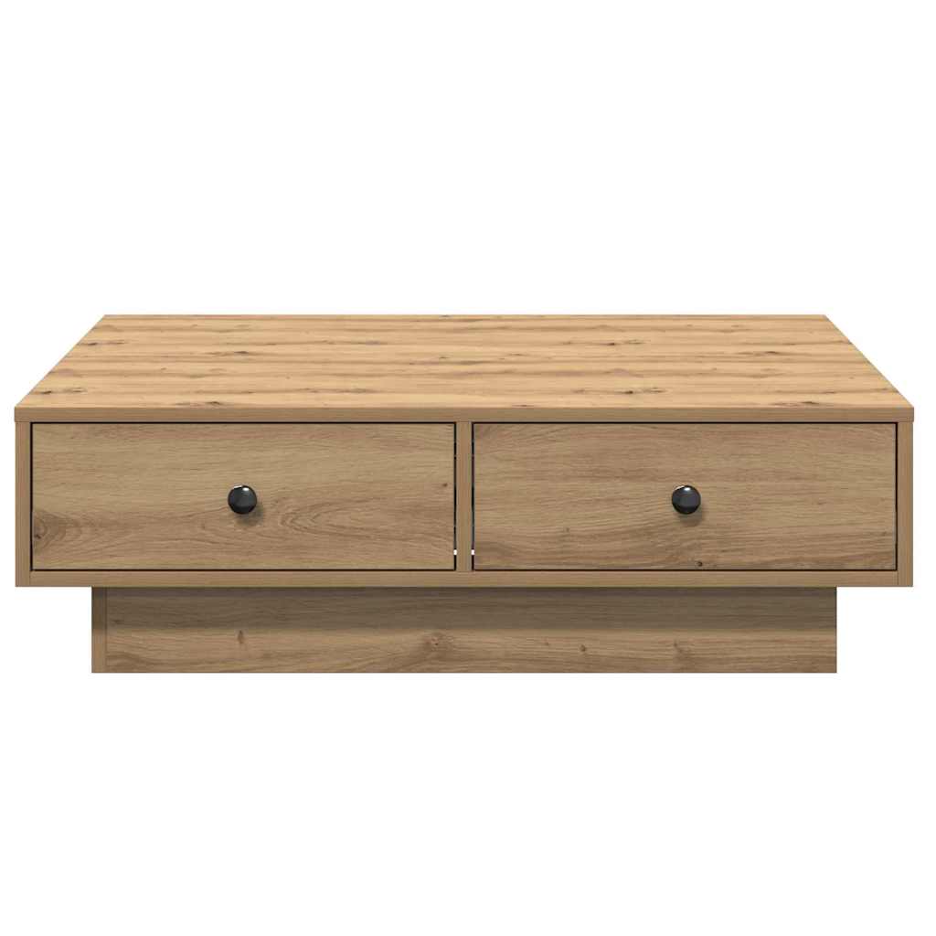 vidaXL Stolik kawowy Dąb rzemieślniczy 90 x 90 x 28 cm
