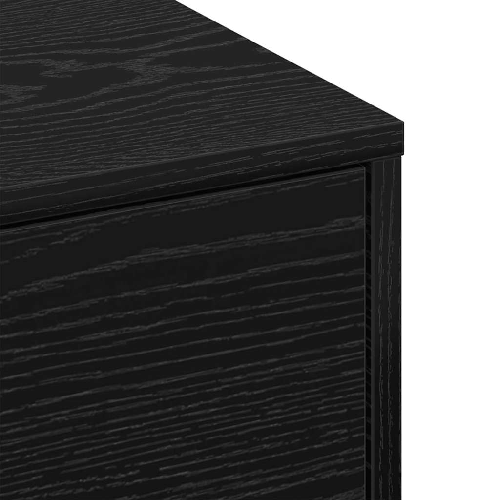 vidaXL Stolik kawowy Czarny Dąb 90 x 90 x 28 cm