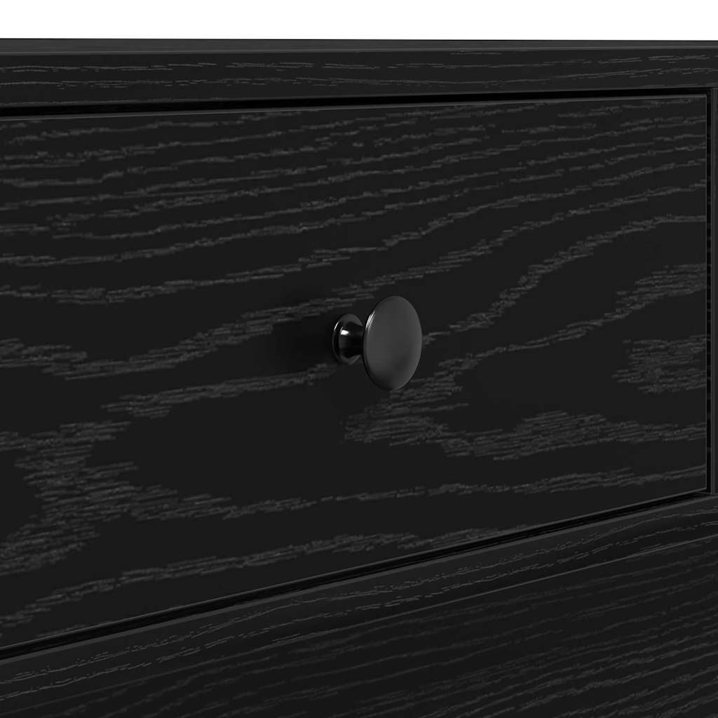 vidaXL Stolik kawowy Czarny Dąb 90 x 90 x 28 cm