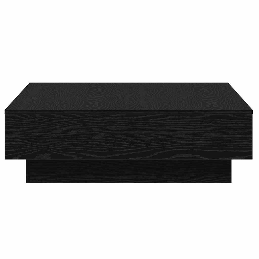 vidaXL Stolik kawowy Czarny Dąb 90 x 90 x 28 cm