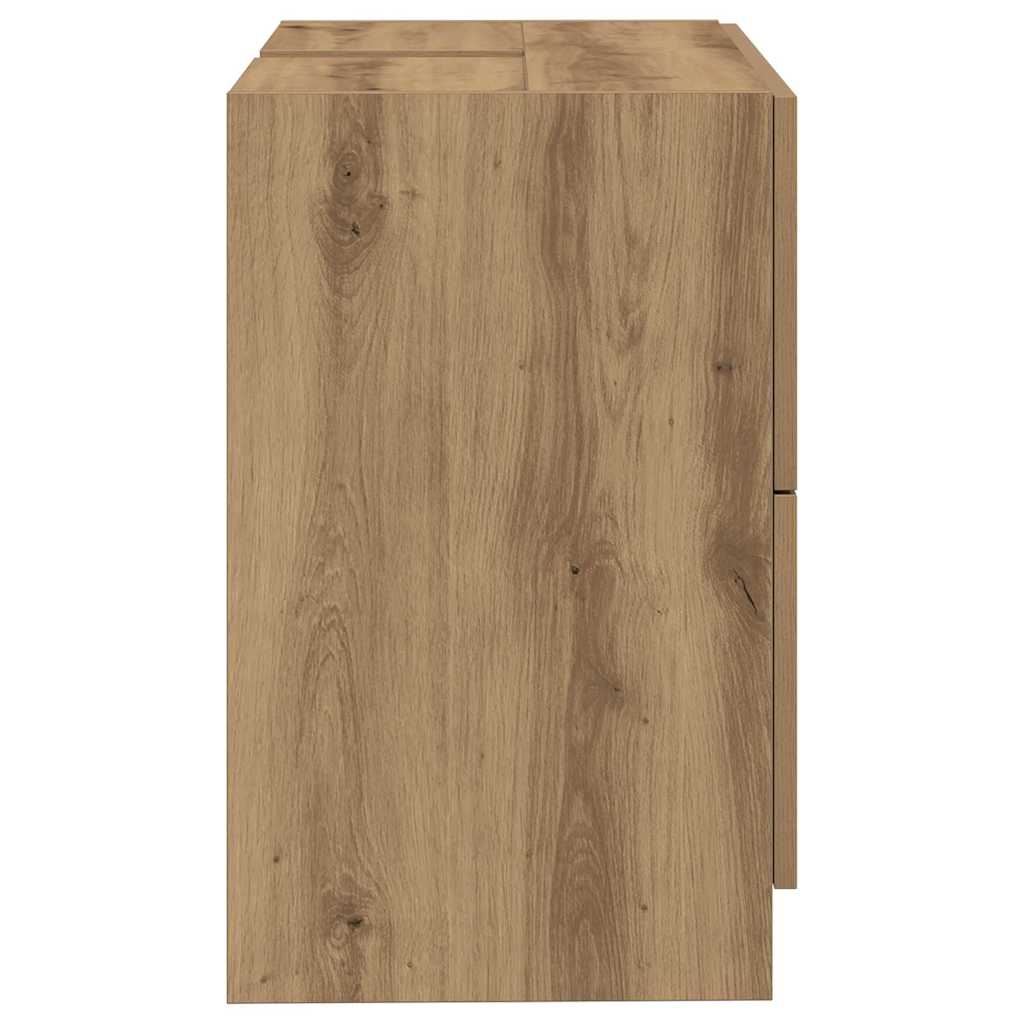 vidaXL Szafka Łazienkowa z szufladą Dąb rzemieślniczy 78 x 37 x 59 cm