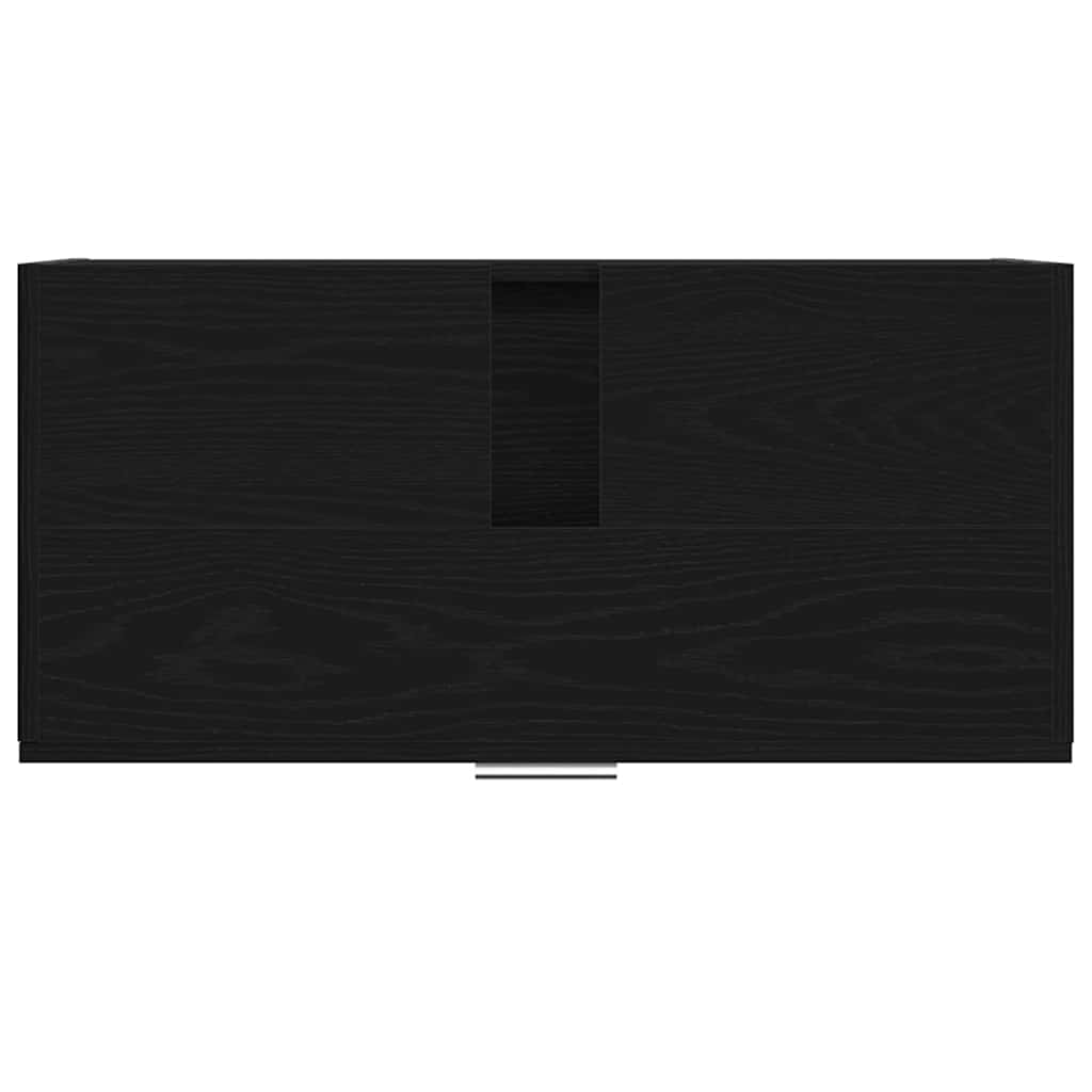 vidaXL Szafka Łazienkowa z szufladą z półką Czarny Dąb 78 x 37 x 59 cm