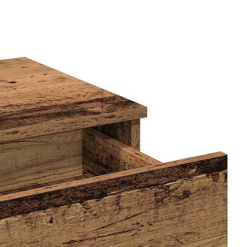 vidaXL Toaletka Stare drewno 100 x 40 x 130 cm Materiał drewnopochodny